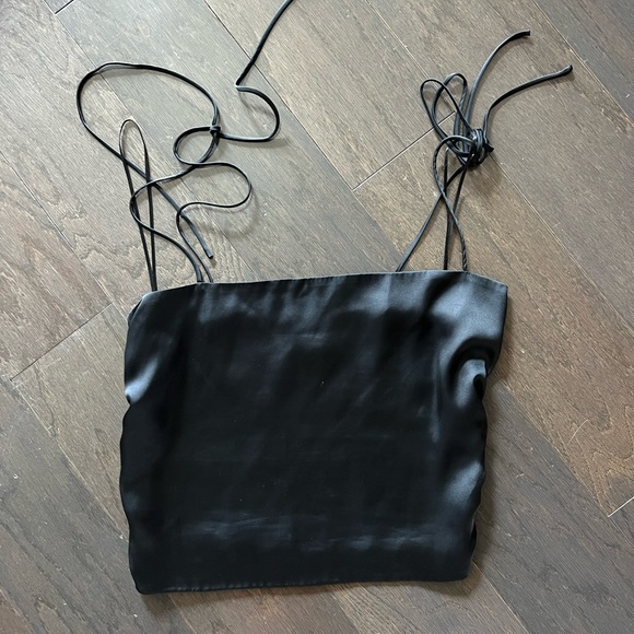 Satin Crop Top - Picture 1 of 2